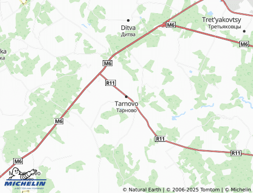 MICHELIN Tarnovo map - ViaMichelin