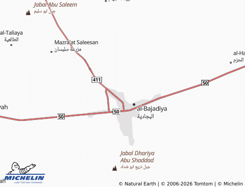 MICHELIN-Landkarte Saqrah al-Shamali - ViaMichelin