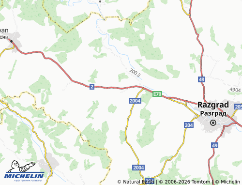 MICHELIN Osenets map - ViaMichelin