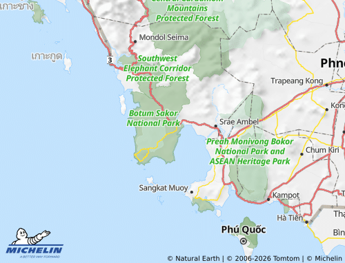 MICHELIN Botum Sakor map - ViaMichelin