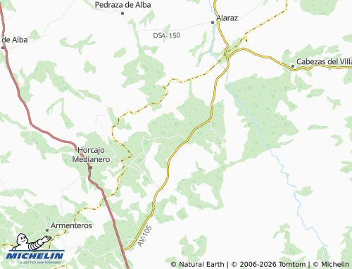 MICHELIN Diego Álvaro map - ViaMichelin