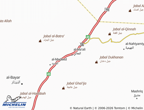 Carte MICHELIN al-Ma'ali - ViaMichelin