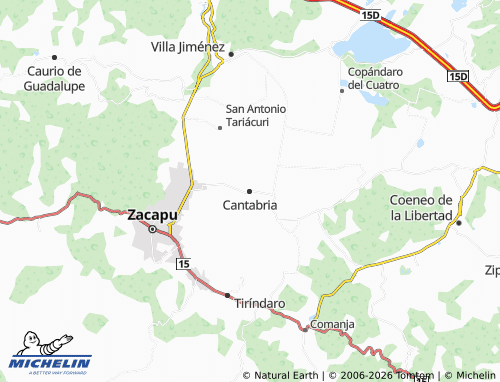 Kaart MICHELIN Cantabria - ViaMichelin