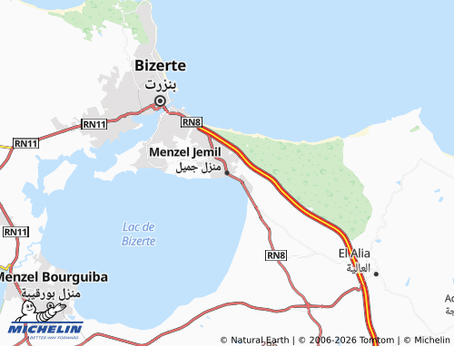 Carte MICHELIN Menzel Djemil - ViaMichelin