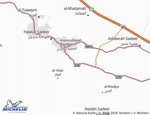 MICHELIN-Landkarte al-Zuhour - ViaMichelin