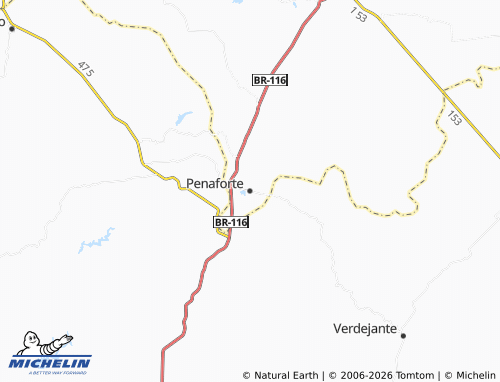Mapa MICHELIN Penaforte - ViaMichelin