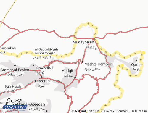 MICHELIN El Ouaynat map - ViaMichelin