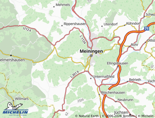 MICHELIN Dreißigacker map - ViaMichelin