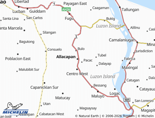 MICHELIN Allacapan map - ViaMichelin