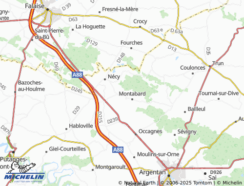 Carte MICHELIN Clinchamps - ViaMichelin
