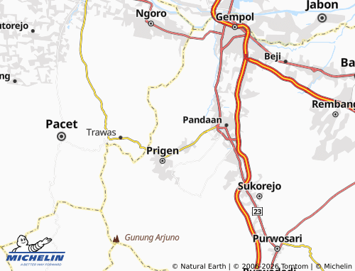 Mapa MICHELIN Sekarjoho - ViaMichelin