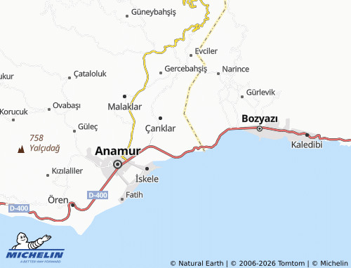 Mappa MICHELIN Bozdoğan - ViaMichelin