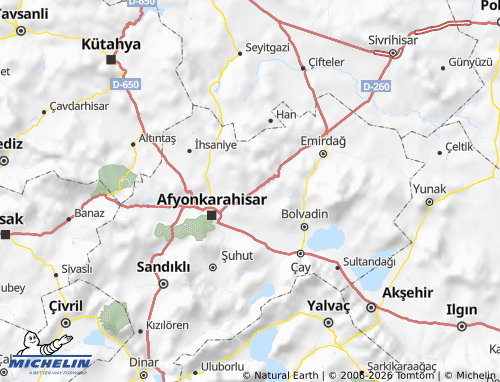 MICHELIN İscehisar map - ViaMichelin