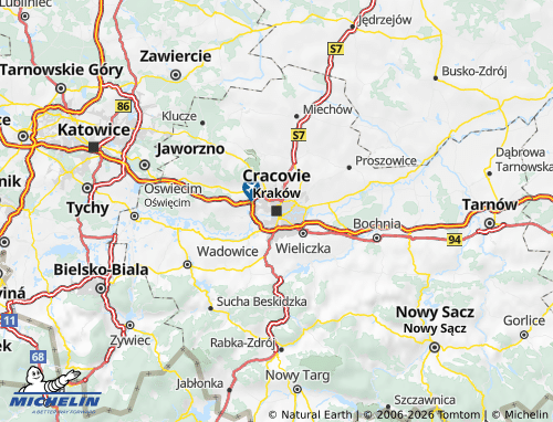 Mappa MICHELIN Piccola Polonia - ViaMichelin