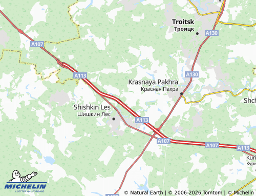 Carte MICHELIN Pakhra SNT - ViaMichelin