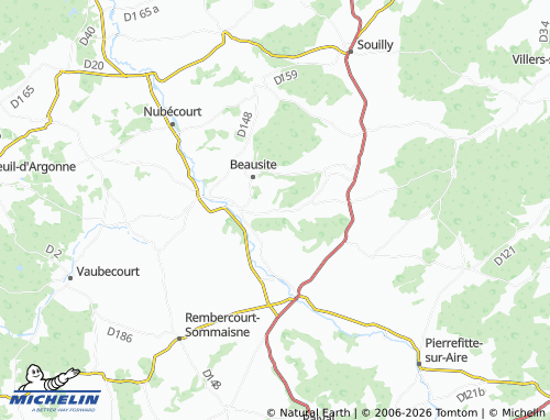 Carte MICHELIN Seraucourt - ViaMichelin