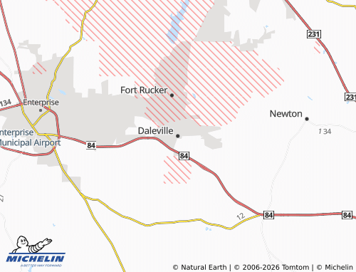 MICHELIN Daleville map - ViaMichelin