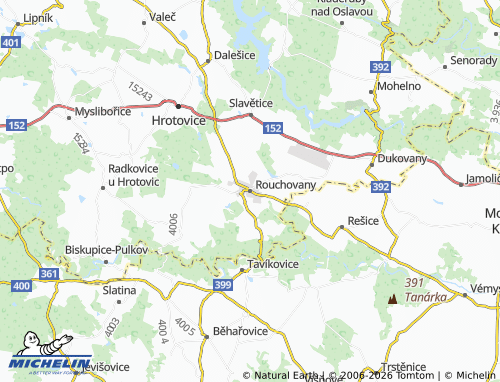 Mappa MICHELIN Rouchovany - ViaMichelin