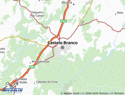 Mappa MICHELIN Castelo Branco - ViaMichelin