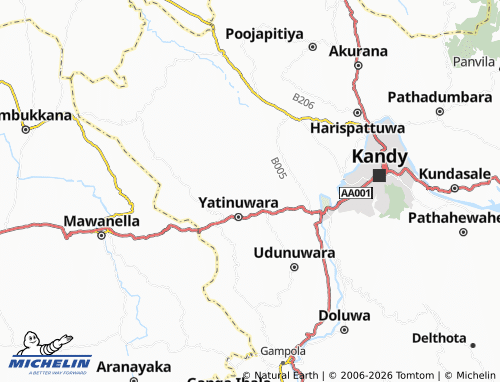 MICHELIN Parakatawella map - ViaMichelin