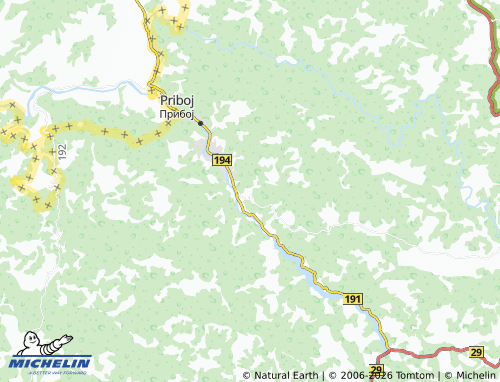 Mapa MICHELIN Banja - ViaMichelin