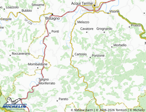 Carte MICHELIN Cartosio - ViaMichelin