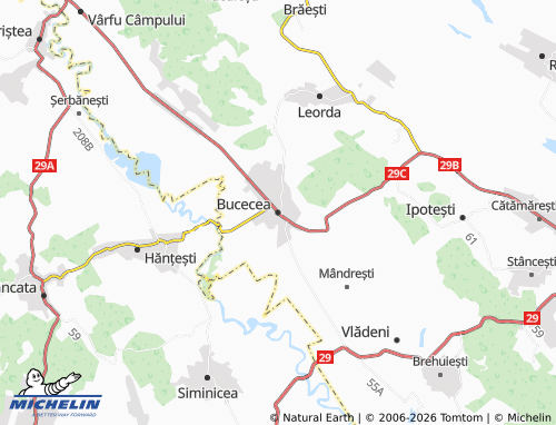 Kaart MICHELIN Bucecea - ViaMichelin