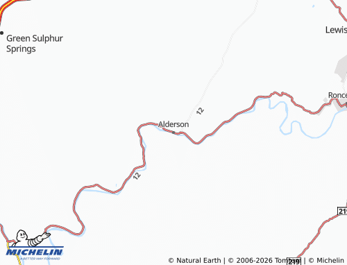 Kaart MICHELIN Alderson - ViaMichelin