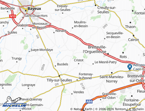 MICHELIN Audrieu map - ViaMichelin