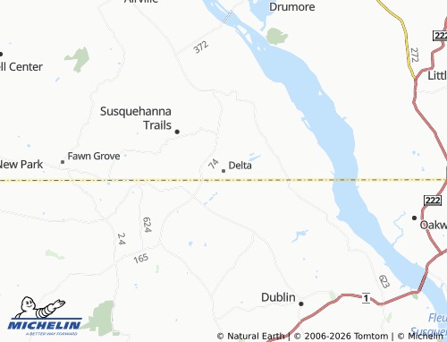 Mappa MICHELIN Delta - ViaMichelin