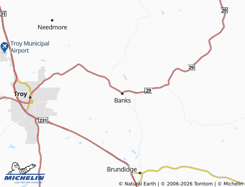 Kaart MICHELIN Banks - ViaMichelin