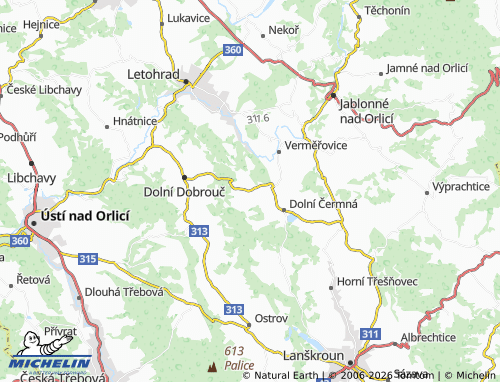 Mappa MICHELIN Petrovice - ViaMichelin