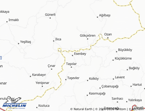 MICHELIN Esenbey map - ViaMichelin