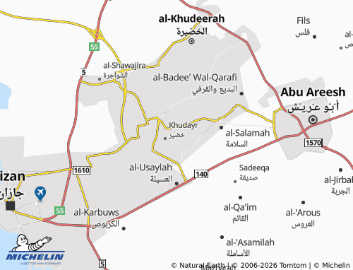 MICHELIN-Landkarte al-Wasli - ViaMichelin