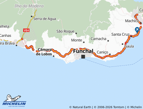MICHELIN São Martinho map - ViaMichelin