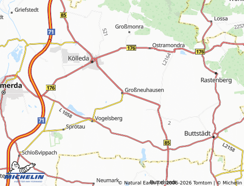 Mapa MICHELIN Großneuhausen - ViaMichelin