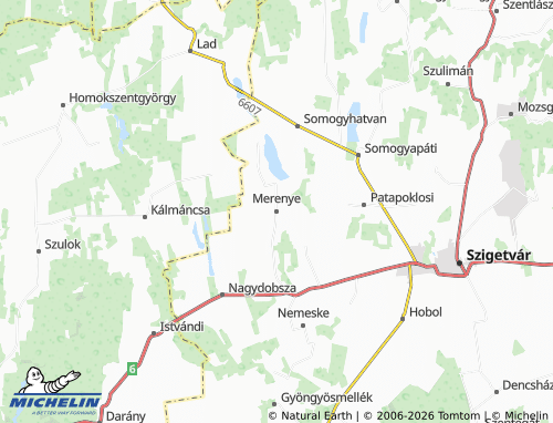 MICHELIN-Landkarte Merenye - ViaMichelin