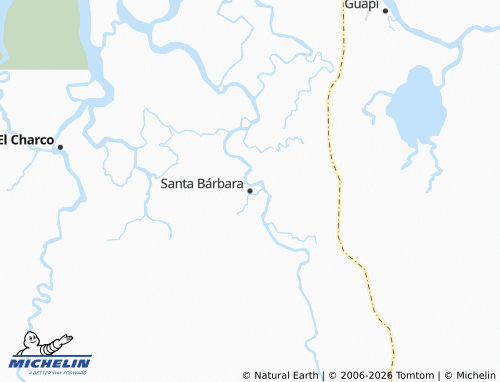 MICHELIN Santa Bárbara map - ViaMichelin