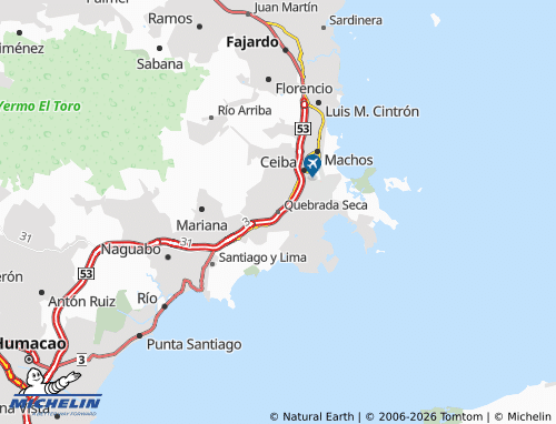 Carte MICHELIN Quebrada Seca - ViaMichelin