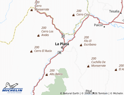 Mappa MICHELIN La Plata - ViaMichelin