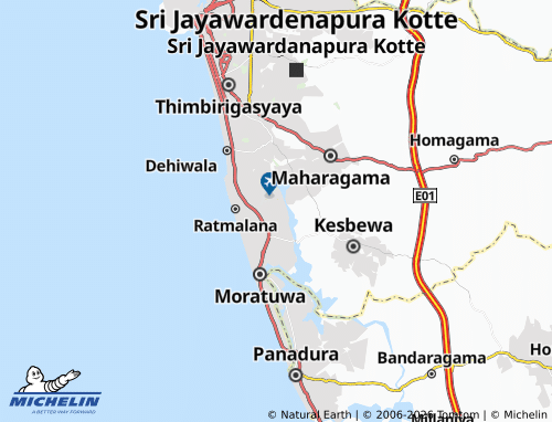 MICHELIN Borupana map - ViaMichelin