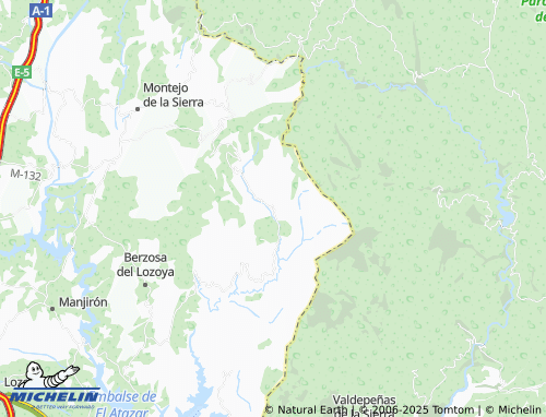 MICHELIN Puebla de la Sierra map - ViaMichelin