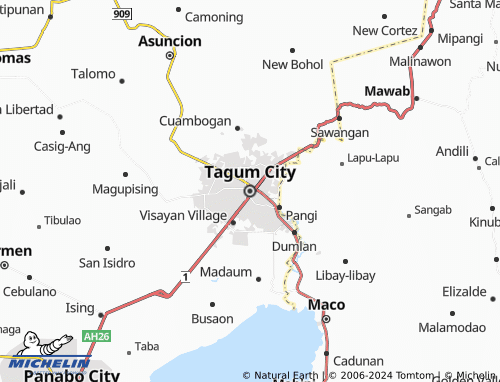 MICHELIN Tagum City map - ViaMichelin