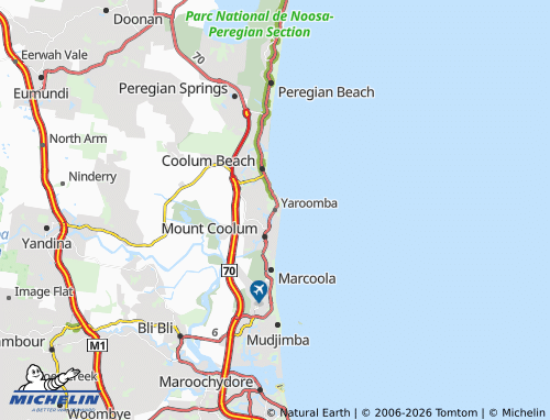 Mappa MICHELIN Yaroomba - ViaMichelin
