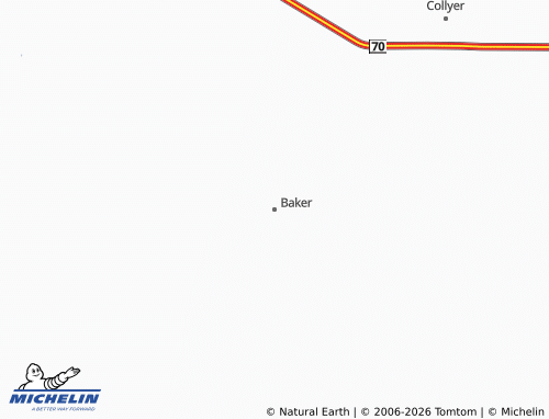 Mappa MICHELIN Baker - ViaMichelin