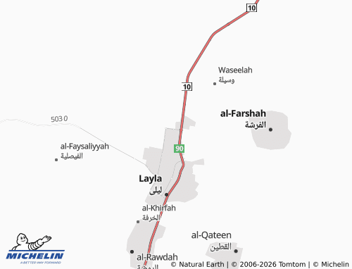 MICHELIN-Landkarte al-Nakheel - ViaMichelin