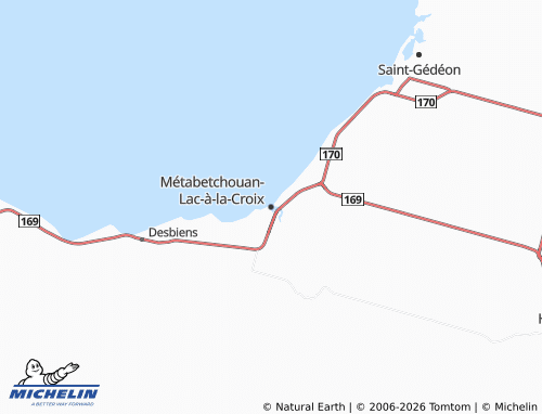 MICHELIN Métabetchouan-Lac-à-la-Croix map - ViaMichelin