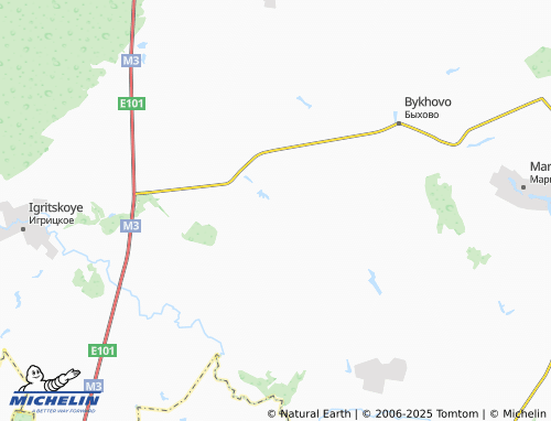 MICHELIN Kozlovo map - ViaMichelin