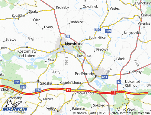Mappa MICHELIN Kovanice - ViaMichelin
