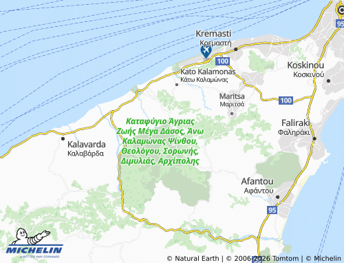 Carte MICHELIN Epano Kalamonas - ViaMichelin
